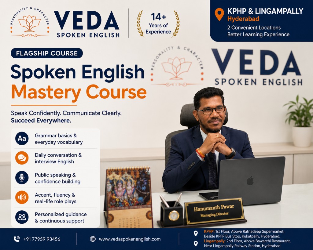 Spoken English Mastery Course at Veda Institute